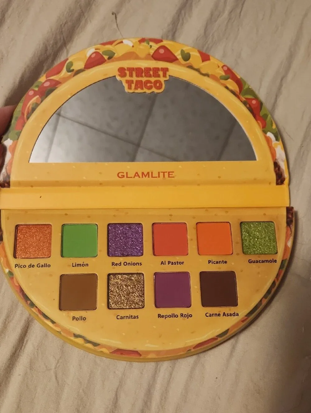 Glamlite Street Taco Eyeshadow Palette - Yellow